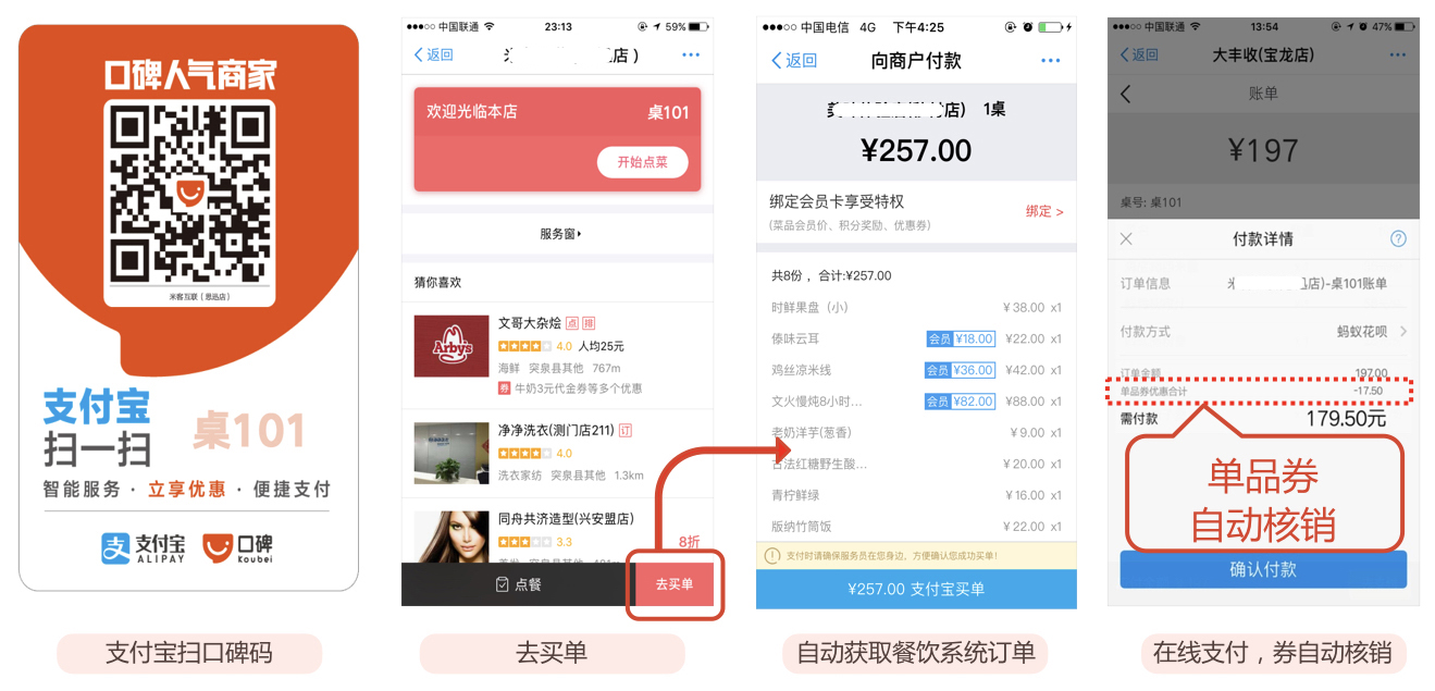 口碑推史上最快買單服務(wù)對賬、支付、開發(fā)票、優(yōu)惠抵扣一步到位|餐飲界