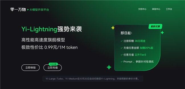 國內(nèi)模型首度超越 GPT-4o！零一萬物新旗艦?zāi)Ｐ?Yi-Lightning 排名世界第六、中國第一，致力以頂尖模型賦能千行百業(yè)